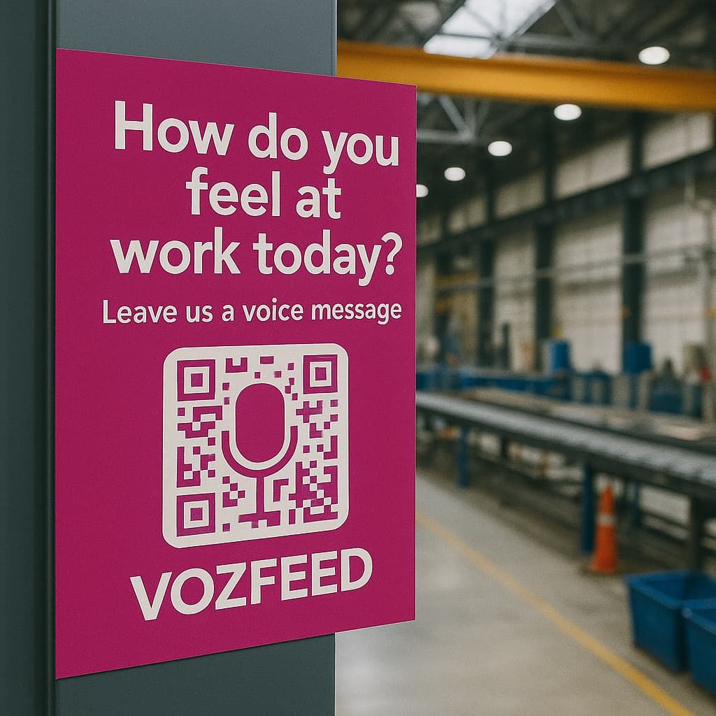 Por qué usar QR de VOZ para capturar feedback interno